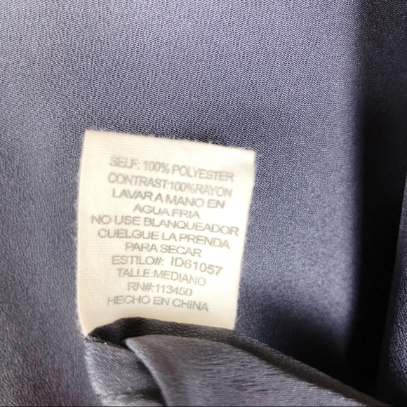 Blue Gray Sleeveless Shift Dress Sleeveless - Picture 8 of 8